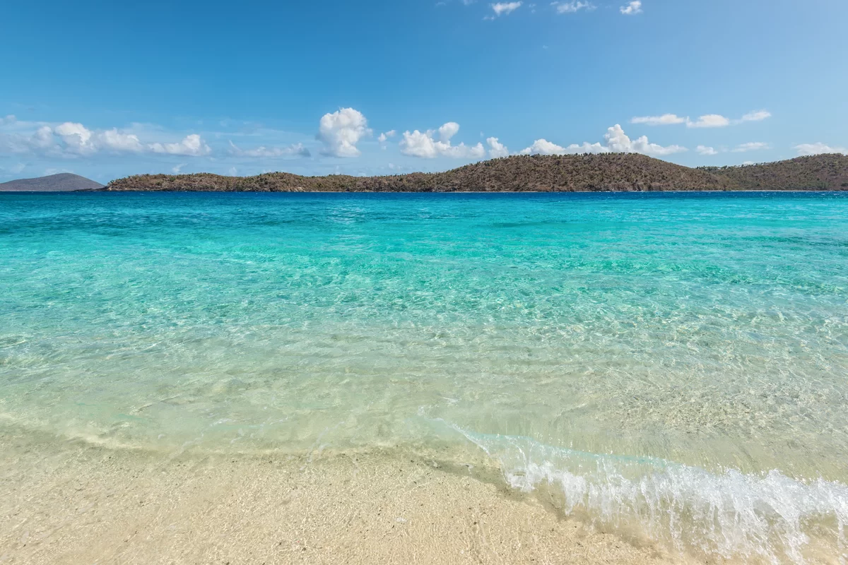 Crystle clear water of St. Thomas 