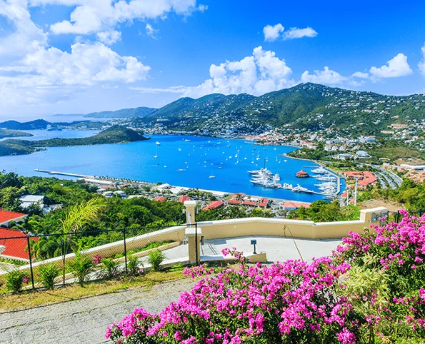 Boats at the St. Thomas beach